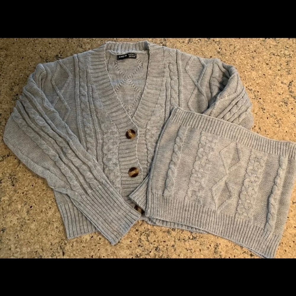 Button front knit Carnigan